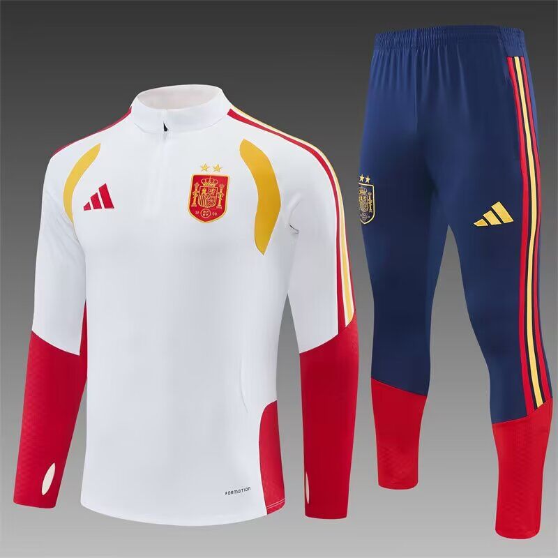 AAA Quality Spain 26/27 Tracksuit - White/Red 2 Stars